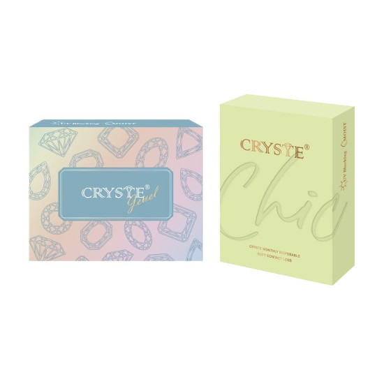 晶瞳〈CRYSTE〉彩色月拋隱形眼鏡【1片裝】2盒