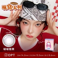 OPT〈玩食系列〉彩色月拋隱形眼鏡【2片裝】2盒