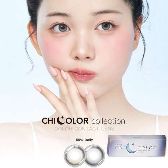 Karacon CHICOLOR〈FIXED〉卡拉瞳日彩55%拋隱形眼鏡【10片裝】5盒送1盒共6盒